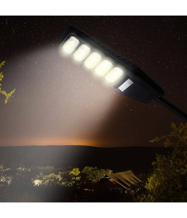 Lampione Stradale Luce Energia Solare Led 400watt Sensore Pir Staffa Telecomando