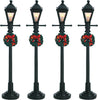 Lampioni illuminati da strada per Villaggio di Natale, set da 4 pezzi, in plastica da 10,5 cm Casa e cucina/Decorazioni per interni/Addobbi e decorazioni per ricorrenze/Decorazioni natalizie/Oggettistica MagiediNatale.it - Altamura, Commerciovirtuoso.it