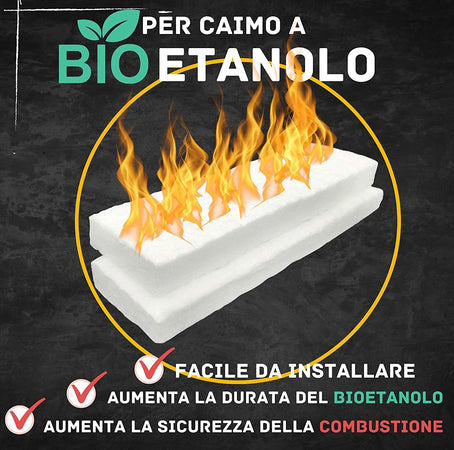 Lana in fibra di ceramica ricambio per bruciatore camino a bioetanolo 30 cm Fai da te/Caminetti e accessori/Caminetti gel ed etanolo Decor Space - Altamura, Commerciovirtuoso.it