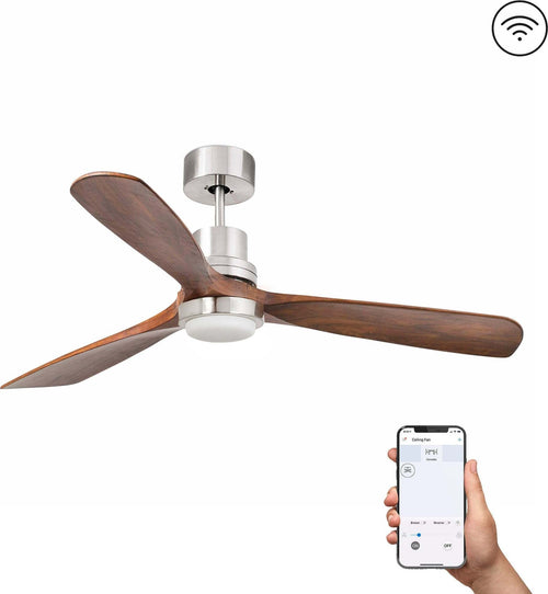 LANTAU L LED Ventilatore da soffitto nichel opaco con motore DC SMART Fai da te/Prodotti per la costruzione/Riscaldamento e raffreddamento/Sistemi mobili di climatizzazione/Ventilatori/Ventilatori da soffitto Led Mall Home - Napoli, Commerciovirtuoso.it