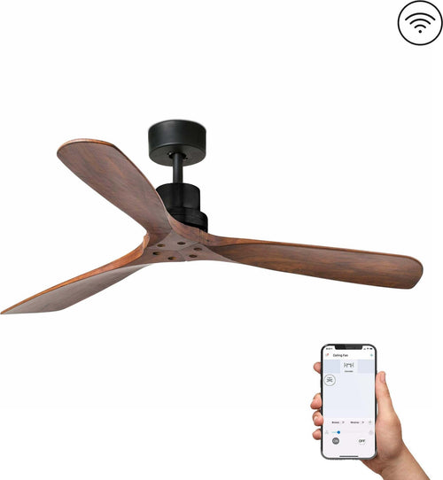 LANTAU L Ventilatore da soffitto nero opaco con motore DC SMART Fai da te/Prodotti per la costruzione/Riscaldamento e raffreddamento/Sistemi mobili di climatizzazione/Ventilatori/Ventilatori da soffitto Led Mall Home - Napoli, Commerciovirtuoso.it