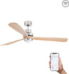 LANTAU XL LED Ventilatore da soffitto nichel opaco/pino con motore DC SMART Fai da te/Prodotti per la costruzione/Riscaldamento e raffreddamento/Sistemi mobili di climatizzazione/Ventilatori/Ventilatori da soffitto Led Mall Home - Napoli, Commerciovirtuoso.it