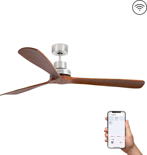 LANTAU XL Ventilatore da soffitto nichel opaco con motore DC SMART Fai da te/Prodotti per la costruzione/Riscaldamento e raffreddamento/Sistemi mobili di climatizzazione/Ventilatori/Ventilatori da soffitto Led Mall Home - Napoli, Commerciovirtuoso.it