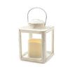 Lanterna natalizia in plastica con candela led per decorazioni natalizie h 17 cm