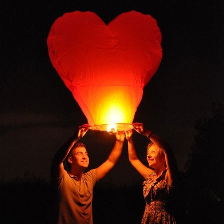 Mongolfiera lanterna colore bianco per matrimoni ed eventi h 80 cm