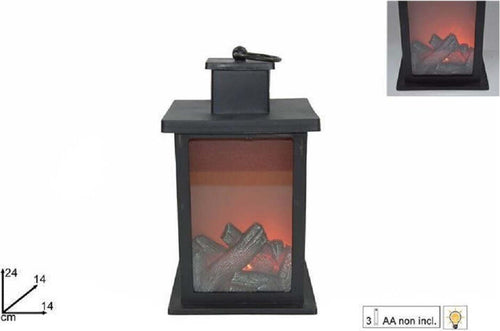 Lanterna Con Fuoco Led Batteria 14 X 24 Cm Caminetto Decorativo Natale Casa, arredamento e bricolage > Decorazione della casa Trade Shop italia - Napoli, Commerciovirtuoso.it