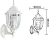 Lanterna-Da-Giardino-Lampada-A-Parete-Applique-Per-Esterno-Stile-Antico-Bianco-Universo