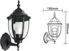 Lanterna-Da-Giardino-Lampada-A-Parete-Nera-Applique-Per-Esterno-Stile-Antico-Universo