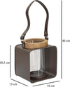 Lanterna Glass Cm 16X13X18,5 Illuminazione/Illuminazione per esterni/Lanterne Led Mall Home - Napoli, Commerciovirtuoso.it