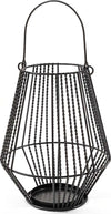 Lanterna in metallo decorativa per interno ed esterno con portacandela h 20 cm Illuminazione/Illuminazione per esterni/Lanterne Decor Space - Altamura, Commerciovirtuoso.it