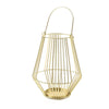 Lanterna in metallo decorativa per interno ed esterno con portacandela h 20 cm