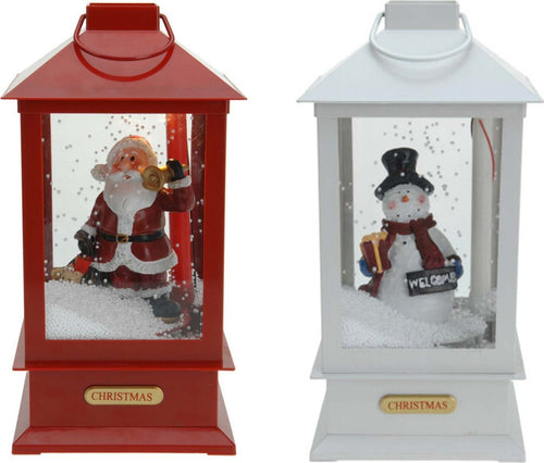 Lanterna in plastica con Suoni e Led per arredo e decorazioni natalizie h 38 cm Casa e cucina/Decorazioni per interni/Addobbi e decorazioni per ricorrenze/Decorazioni natalizie/Neve artificiale MagiediNatale.it - Altamura, Commerciovirtuoso.it