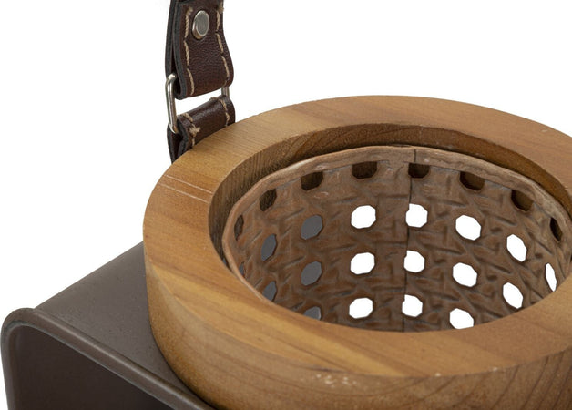 Lanterna Iron-Rattan Cm 16X13X20 Illuminazione/Illuminazione per esterni/Lanterne Led Mall Home - Napoli, Commerciovirtuoso.it