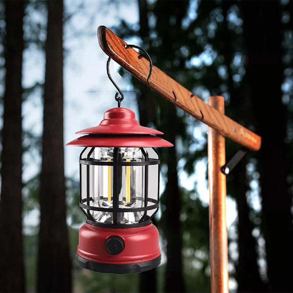 Lanterna Da Campeggio A LED Vintage Ricaricabile USB - Impermeabile, Luci D'Emergenza Per Esterni E Interni