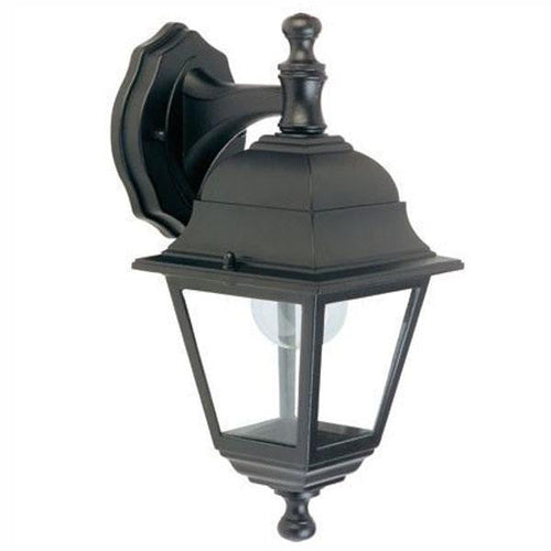 Lanterna da parete Nano Nero lampada da esterno in alluminio 60 w