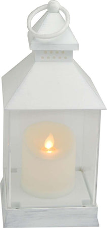 Lanterna natalizia bianco anticato decorazione con candela ed effetto fiamma a led con batteria Casa e cucina/Decorazioni per interni/Addobbi e decorazioni per ricorrenze/Decorazioni natalizie/Ghirlande e corone MagiediNatale.it - Altamura, Commerciovirtuoso.it