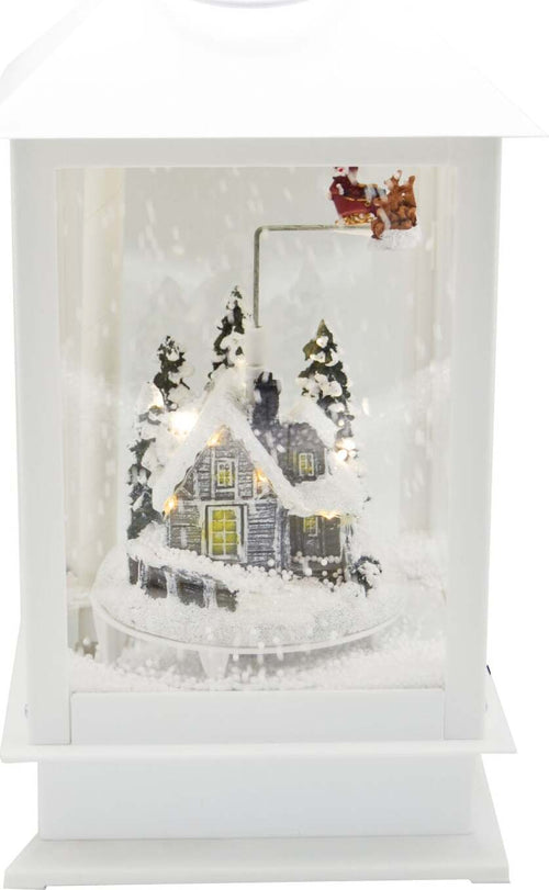 Lanterna natalizia effetto nevicata decorazione casa o Babbo Natale a led Casa e cucina/Decorazioni per interni/Addobbi e decorazioni per ricorrenze/Decorazioni natalizie/Neve artificiale MagiediNatale.it - Altamura, Commerciovirtuoso.it