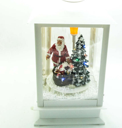Lanterna natalizia effetto nevicata decorazione casa o Babbo Natale a led Casa e cucina/Decorazioni per interni/Addobbi e decorazioni per ricorrenze/Decorazioni natalizie/Neve artificiale MagiediNatale.it - Altamura, Commerciovirtuoso.it