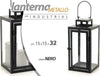 Lanterna Portacandela In Vetro Metallo Nero 15x15x32cm Moderna Industrial 765001 Illuminazione/Illuminazione per esterni/Lanterne Trade Shop italia - Napoli, Commerciovirtuoso.it