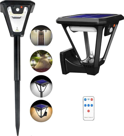 lanterna solare 100 led sensore di movimento lampada a terra o applique a muro / hs-v83 Illuminazione/Illuminazione per esterni/Lampade da parete Zencoccostore - Formia, Commerciovirtuoso.it
