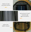 Lanterna-Solare-da-Giardino-LED-con-Pannello-di-Ricarica-in-Rattan-e-Metallo-,-Ø21.5x61cm,-Nero-XN5866-066BKXN5