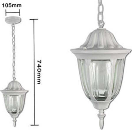 Lanterna Sospesa Da Soffitto Lampada Giardino Retr? Per Esterno Con Catena Illuminazione/Illuminazione per interni/Lampadari lampade a sospensione e plafoniere/Lampade a sospensione Trade Shop italia - Napoli, Commerciovirtuoso.it