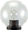LANTERNA-TESTA-PALO-'GLOBO'-40W-max---Ø-cm.20-col.nero---opale