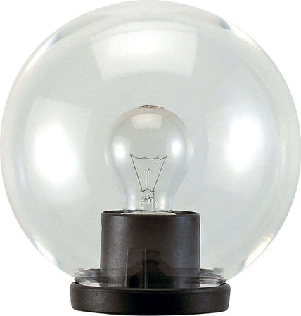 LANTERNA-TESTA-PALO-'GLOBO'-40W-max---Ø-cm.20-col.nero---trasp.