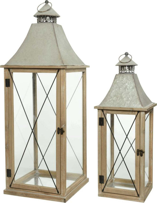 Lanterne luminose color Naturale in legno, decorazione per esterno da 85cm, set da 2 pezzi Casa e cucina/Decorazioni per interni/Addobbi e decorazioni per ricorrenze/Decorazioni natalizie/Luci natalizie/Strisce LED MagiediNatale.it - Altamura, Commerciovirtuoso.it