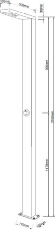 Larice-Colonna-doccia-da-esterno-fissaggio-a-pavimento-per-giardino-piscina-inox