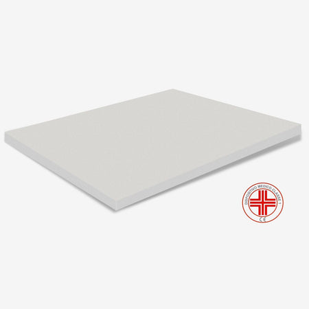 Topper per materasso in MemoryFoam - alto 3 cm, sfoderabile, tessuto AloeVera | Correttore H3 MiaSuite