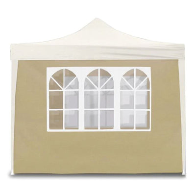 Telo di ricambio laterale per Gazebo pieghevole con finestre in tessuto Oxford 600D Beige