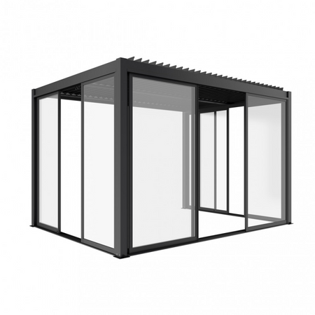 Pannello laterale scorrevole per pergola Bioclimatica in policarbonato