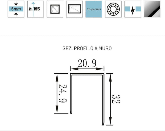 Lato-Box-Doccia-Angolo-Ante-Scorrevoli-Camelia-S200-6-Millimetri-Chrome-90-cm