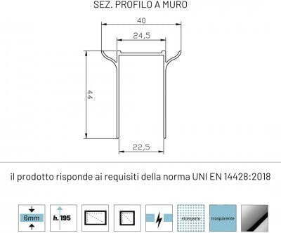 Lato-Fisso-per-Porta-Battente-Briar-6-Millimetri-Chrome-per-Box-Doccia
