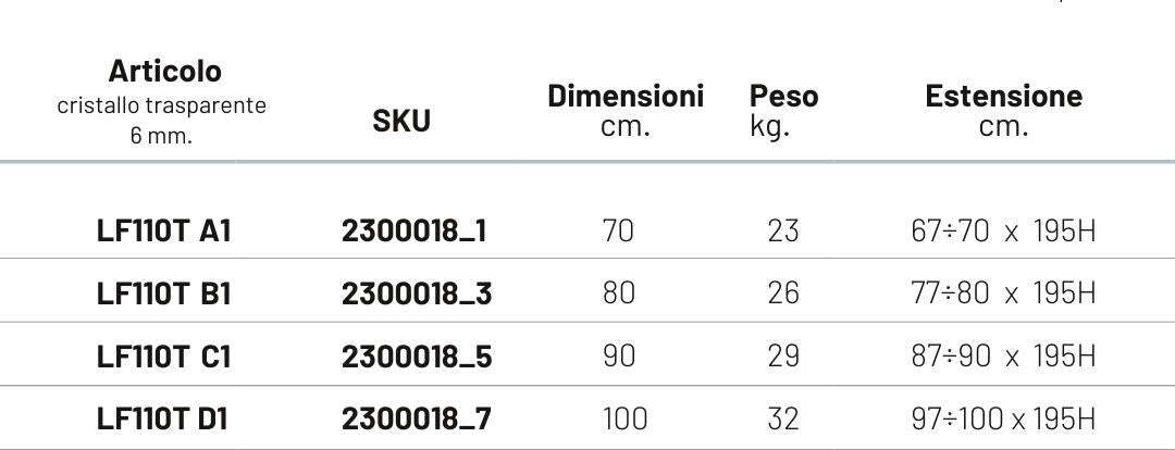 Lato-Fisso-Per-Porta-Pieghevole-Edera-LF110T-6-Millimetri-Chrome-Ix-Box-Shower