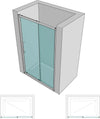 Lato-Porta-Box-Doccia-Angolare-Nicchia-Dafne-Cristallo-6-mm-70-cm-trasparente