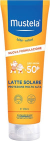Latte solare Mustela SPF 50+ PROTEZIONE MOLTO ALTA 250ml Prima infanzia/Igiene e benessere/Prodotti per la cura delle pelle/Creme solari La Casa Del Bebè - Napoli, Commerciovirtuoso.it