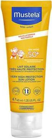 Latte solare Viso SPF 50+ Mustela PROTEZIONE MOLTO ALTA • Formato pocket da viaggio 40ml Prima infanzia/Igiene e benessere/Prodotti per la cura delle pelle/Creme solari La Casa Del Bebè - Napoli, Commerciovirtuoso.it