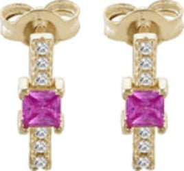 Laura-P.---ORECCHINI-BACCHETTA-CON-PIETRE-FUCSIA-TAGLIO-BAGUETTE
