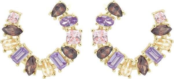 LAURA-P.---ORECCHINI-PIETRE-CHAMPAGNE-LAVANDA-BROWN