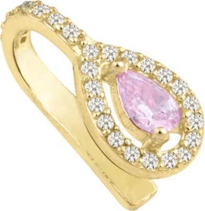 Lauren-P.---Earcuff-con-pietra-rosa-taglio-goccia-Laura-P.