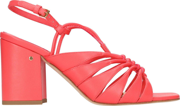 LAURENCE-DECADE-Sandali-Corallo-da-donna