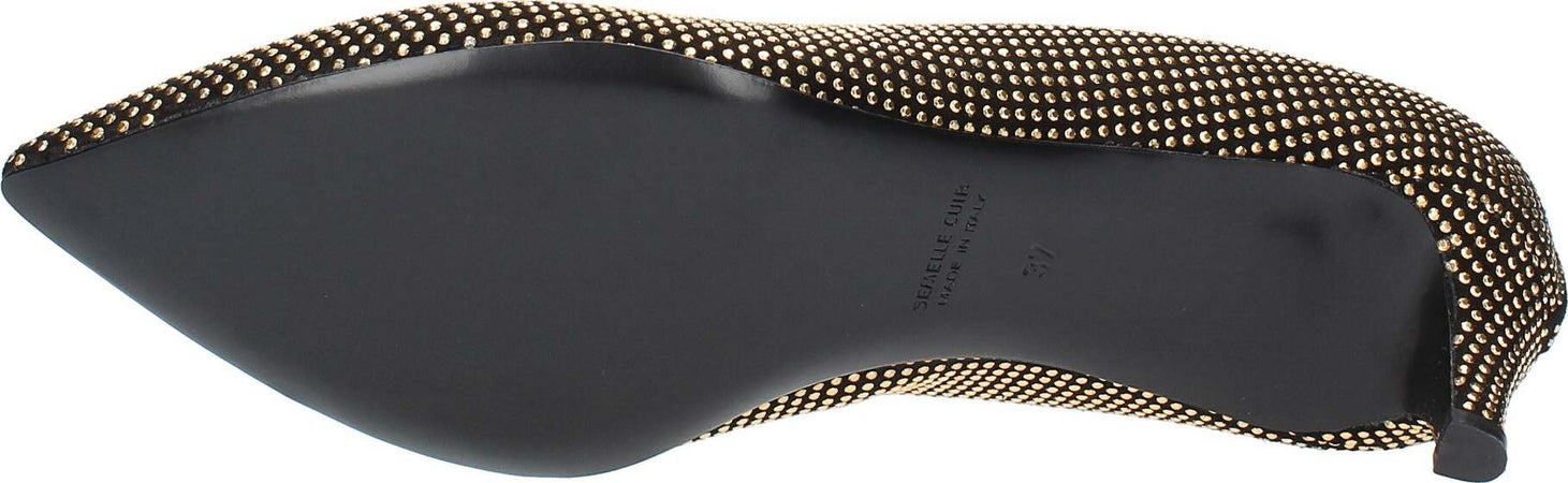 LAURENCE-DECADE-Scarpe-con-Tacco-Oro-da-donna