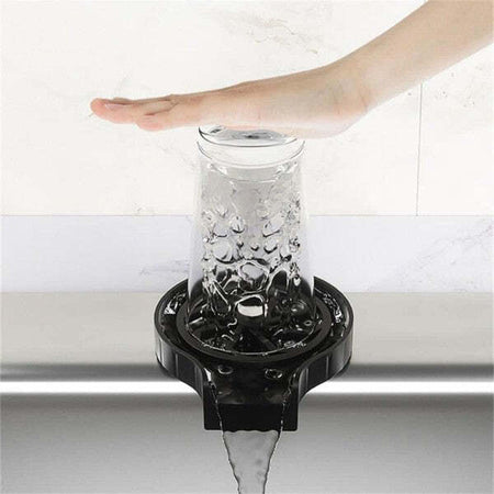 Lavabicchieri-Automatico-A-Pressione-Lava-Bicchieri-Fissaggio-Su-Lavello-Cucina