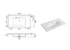 Mobile Bagno Sospeso 90 cm - Zefira
