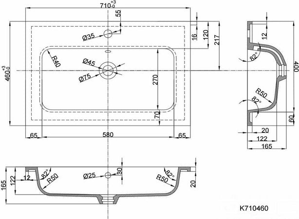 Lavabo ad Incasso in Mineral Marmo 71x46 cm Mobile composizione bagno Fai da te/Attrezzature per cucine e bagni/Attrezzature per bagni/Lavandini bagno/Lavabi Ogomondo - Martina Franca, Commerciovirtuoso.it