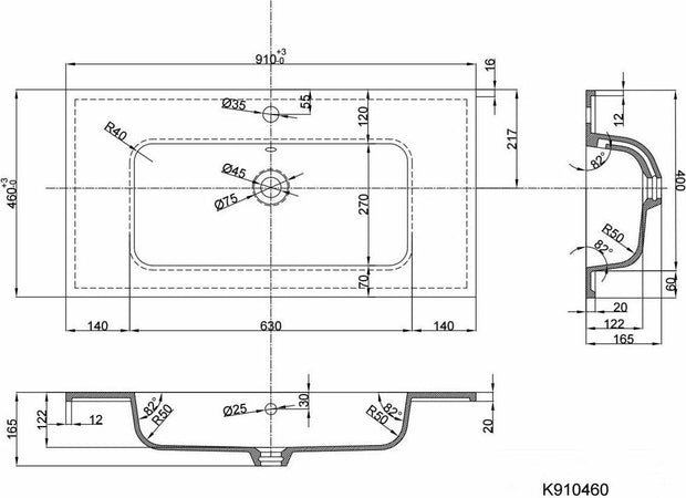 Lavabo ad Incasso in Mineral Marmo 91x46 cm Mobile composizione bagno Fai da te/Attrezzature per cucine e bagni/Attrezzature per bagni/Lavandini bagno/Lavabi Ogomondo - Martina Franca, Commerciovirtuoso.it