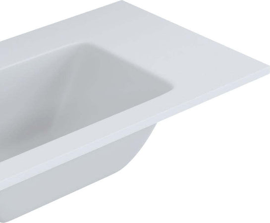 Lavabo ad Incasso Mineral Marmo Colore Bianco Opaco Mobile composizione bagno Fai da te/Attrezzature per cucine e bagni/Attrezzature per bagni/Lavandini bagno/Incassato Ogomondo - Martina Franca, Commerciovirtuoso.it