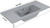 Lavabo ad Incasso Mineral Marmo Colore Grigio Cenere Mobile composizione bagno Fai da te/Attrezzature per cucine e bagni/Attrezzature per bagni/Lavandini bagno/Incassato Ogomondo - Martina Franca, Commerciovirtuoso.it
